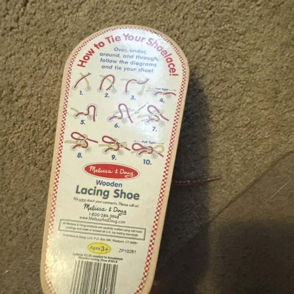 Melissa And Doug Shoe Tying Aid With Books